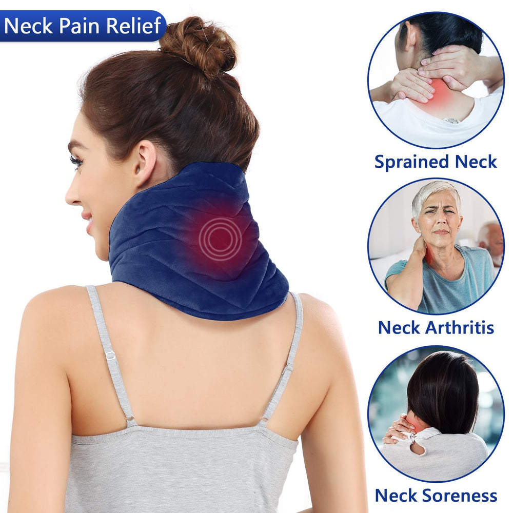 JOBYNA neck heating pad worn on neck for hands-free warmth during daily tasks