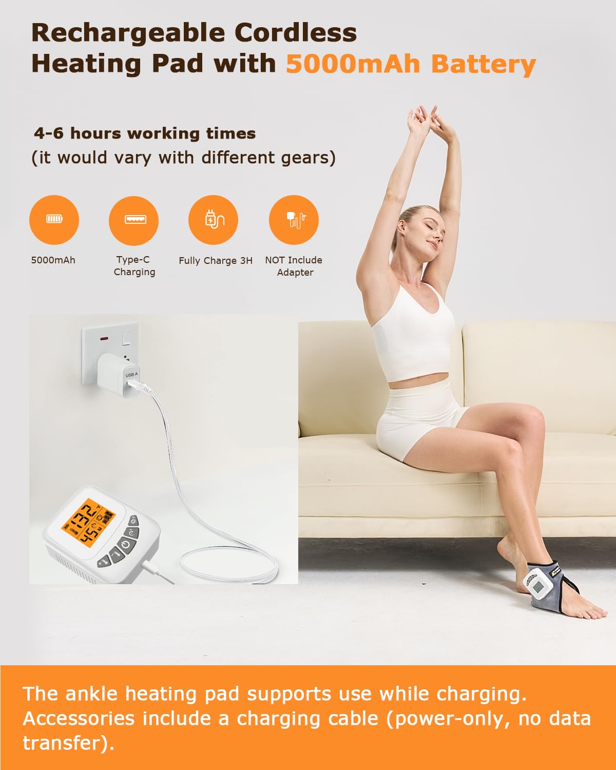 JOBYNA quiet massage motor delivers distraction-free relaxation.