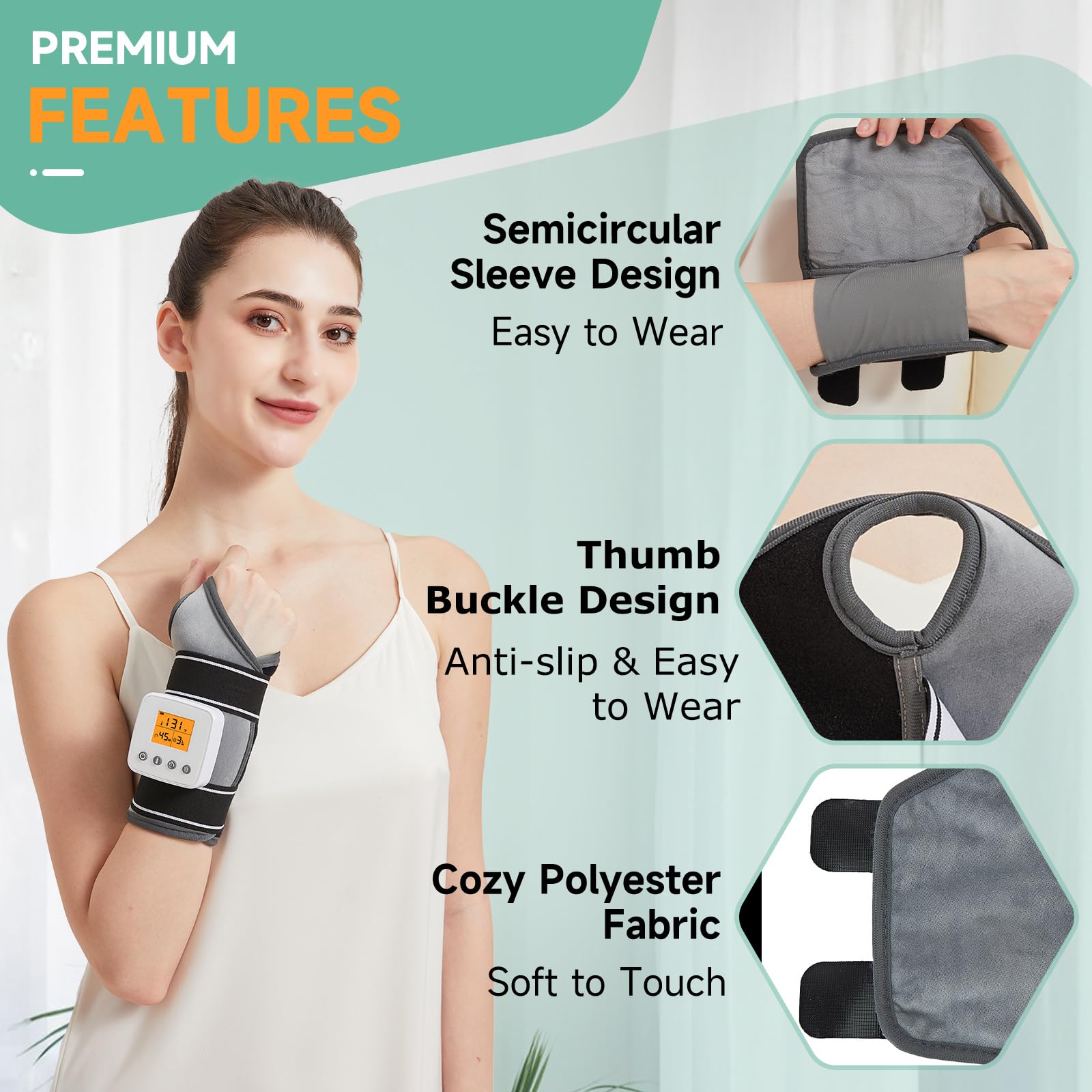JOBYNA Cordless use at desk demonstrates flexible warmth during work