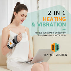 JOBYNA Rechargeable Heated Wrist Massager heat levels control panel for personalized comfort