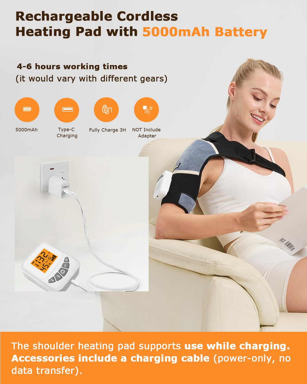 Jobyna heat settings range from 104 to 140 degrees for customization.