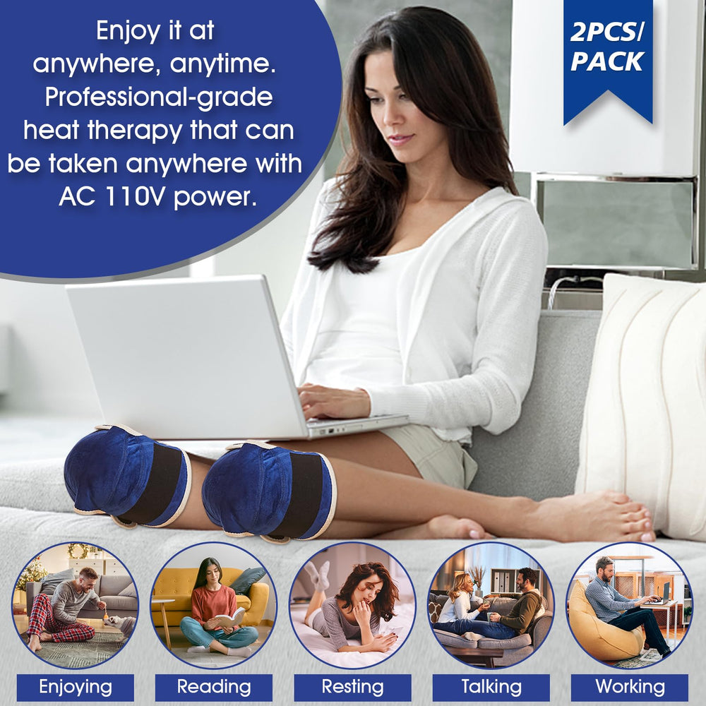 JOBYNA soft-cover knee wrap for skin-friendly warmth.
