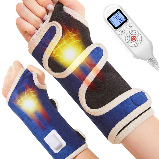 Jobyna wrist heating pad front view showing steady warmth for wrist comfort