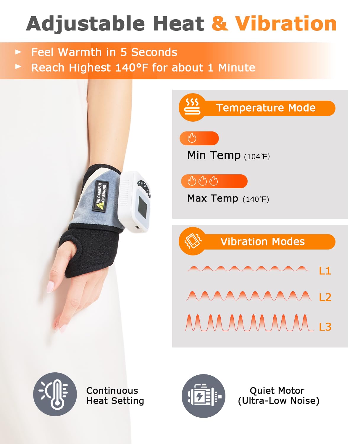 JOBYNA wrist massage at three levels eases fatigue during daily tasks.