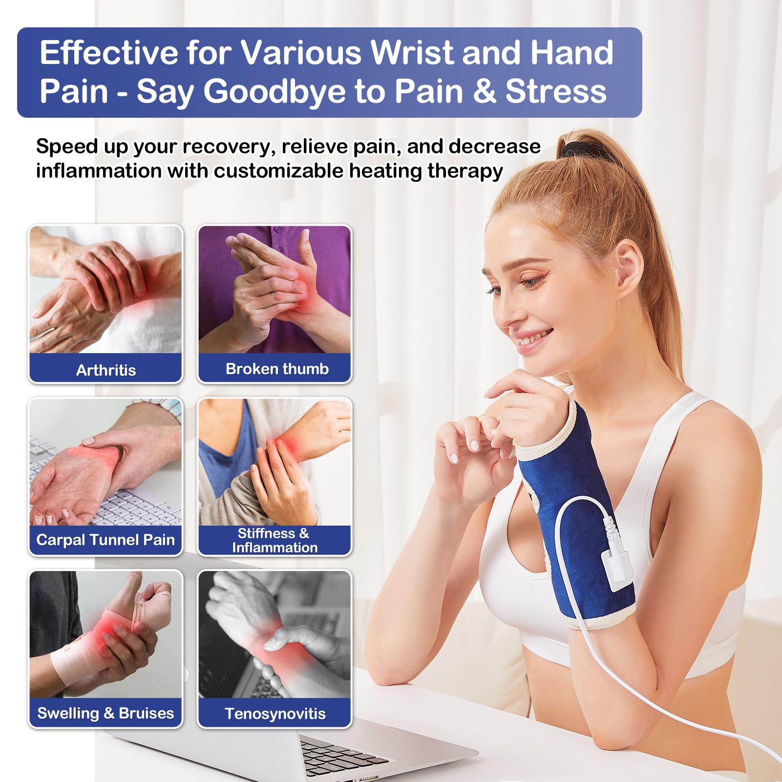Jobyna wrist wrap adjustment straps demonstrating a secure, adjustable fit