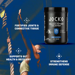 Jocko Fuel Collagen Powder packaging display