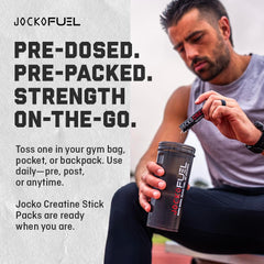 Store-ready display of Jocko Fuel stick packs for athletes.