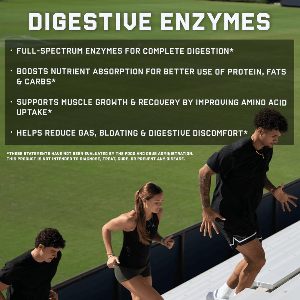 Jocko Fuel Digestive Enzymes meal ready scene suggests lighter stomach.