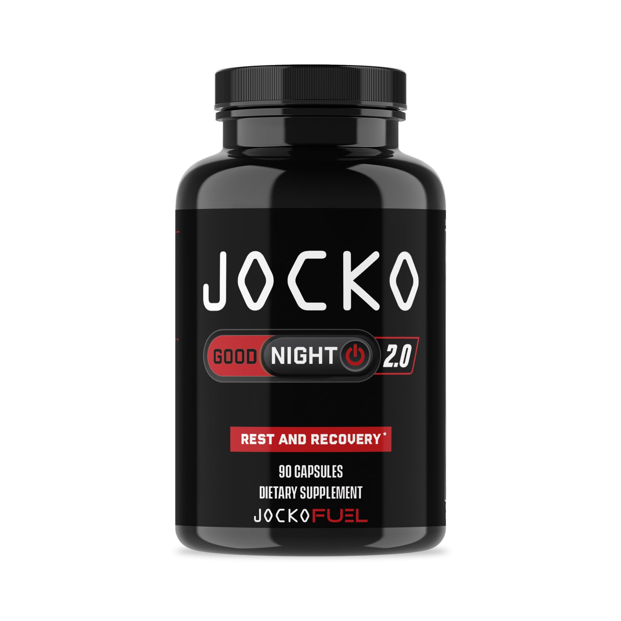 Jocko Fuel Good Night bottle with capsules for restful evenings
