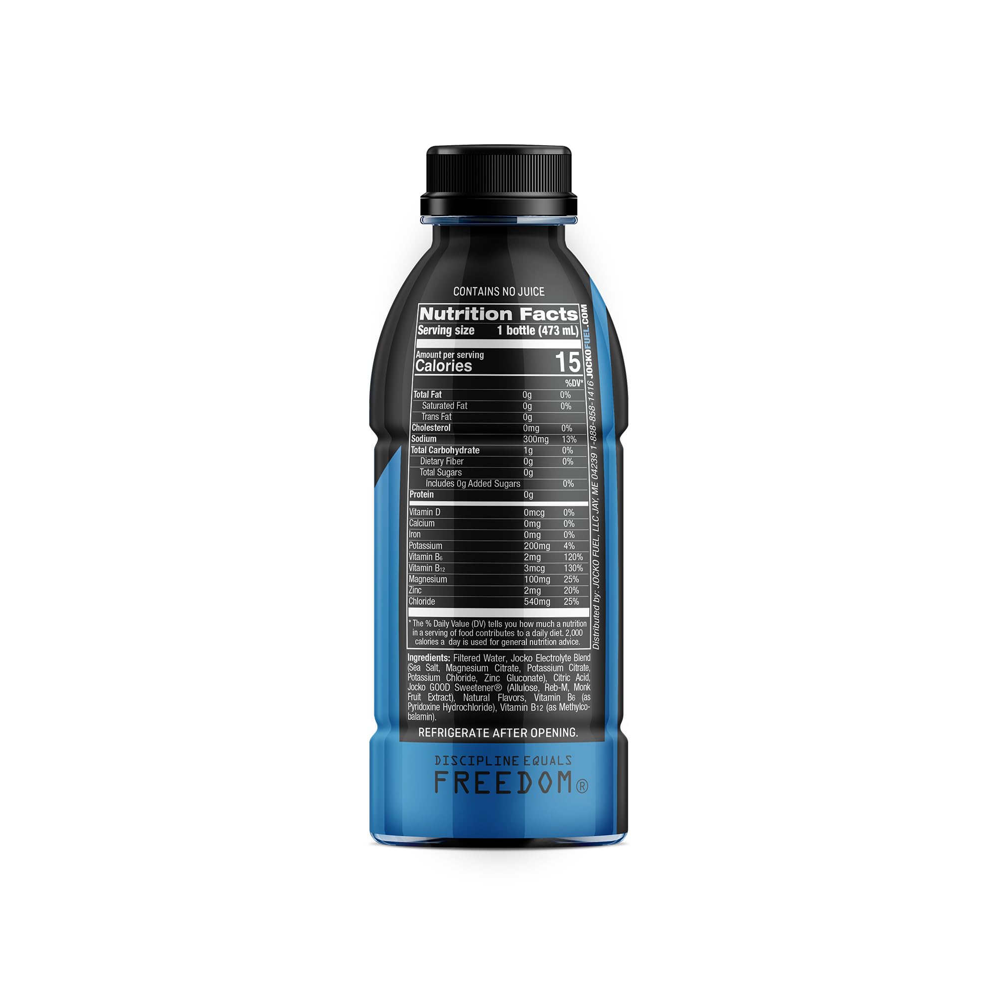 Jocko Fuel Hydrate electrolyte blend minerals highlighted on label