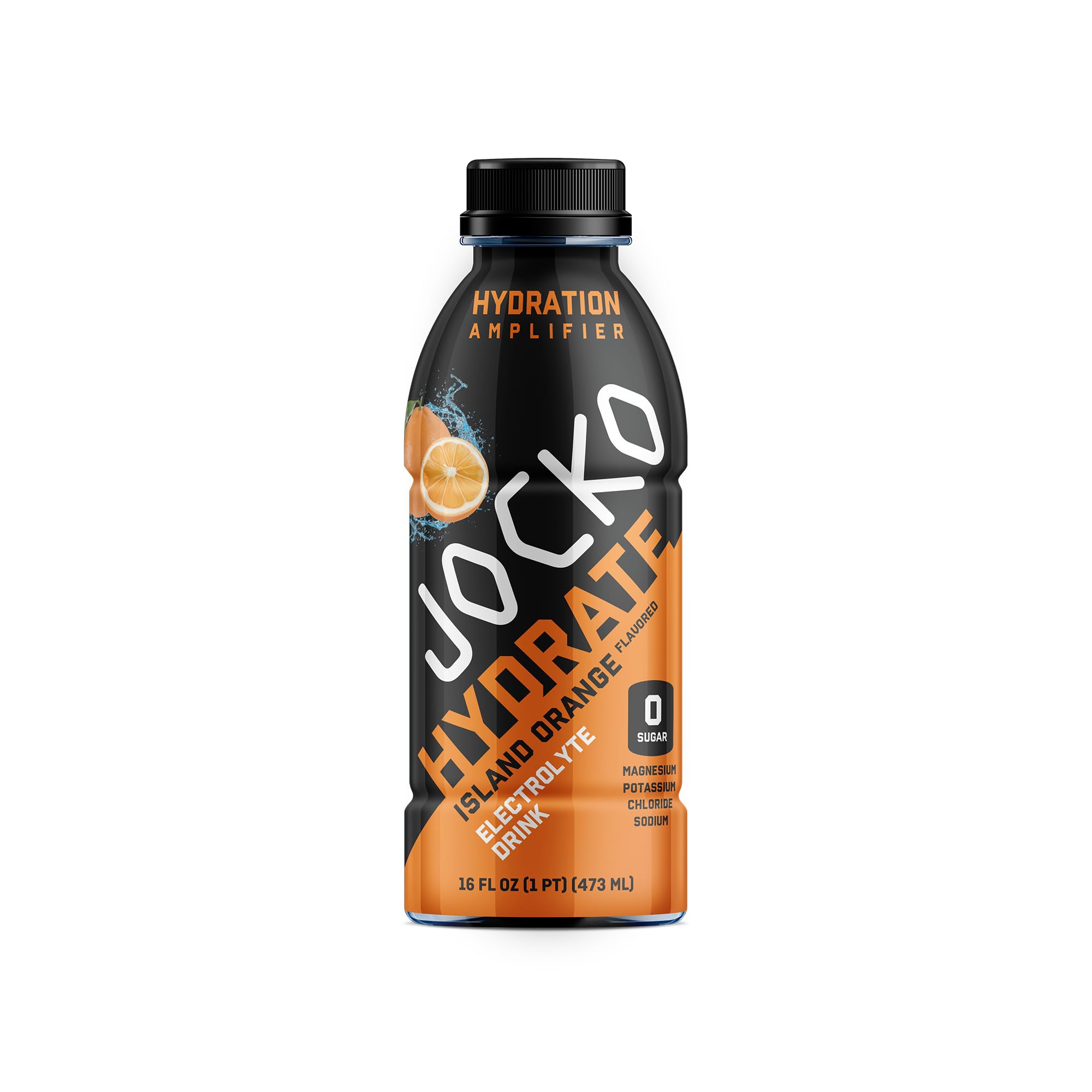 Island Orange flavor in a glass highlighting refreshing hydration after exercise.