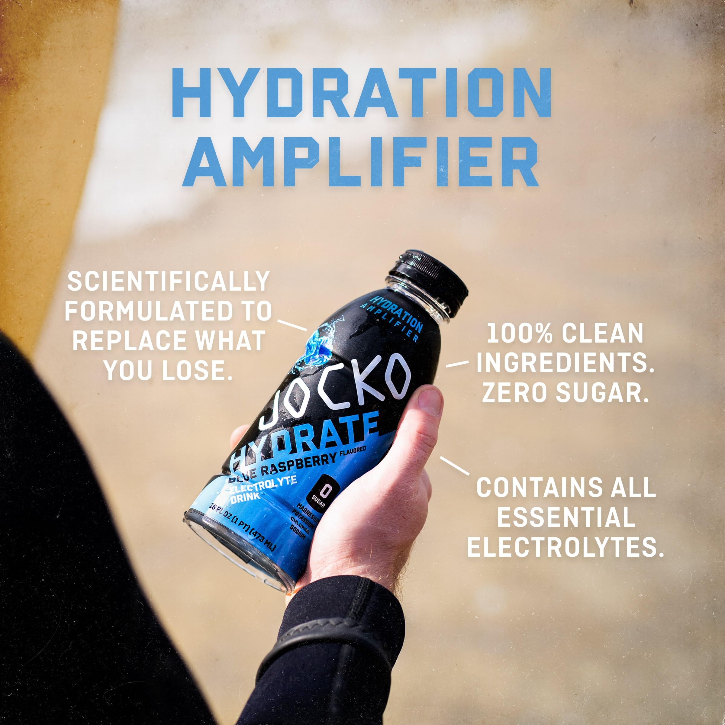 Jocko Fuel Hydrate lemon lime label close up allergen free and tested