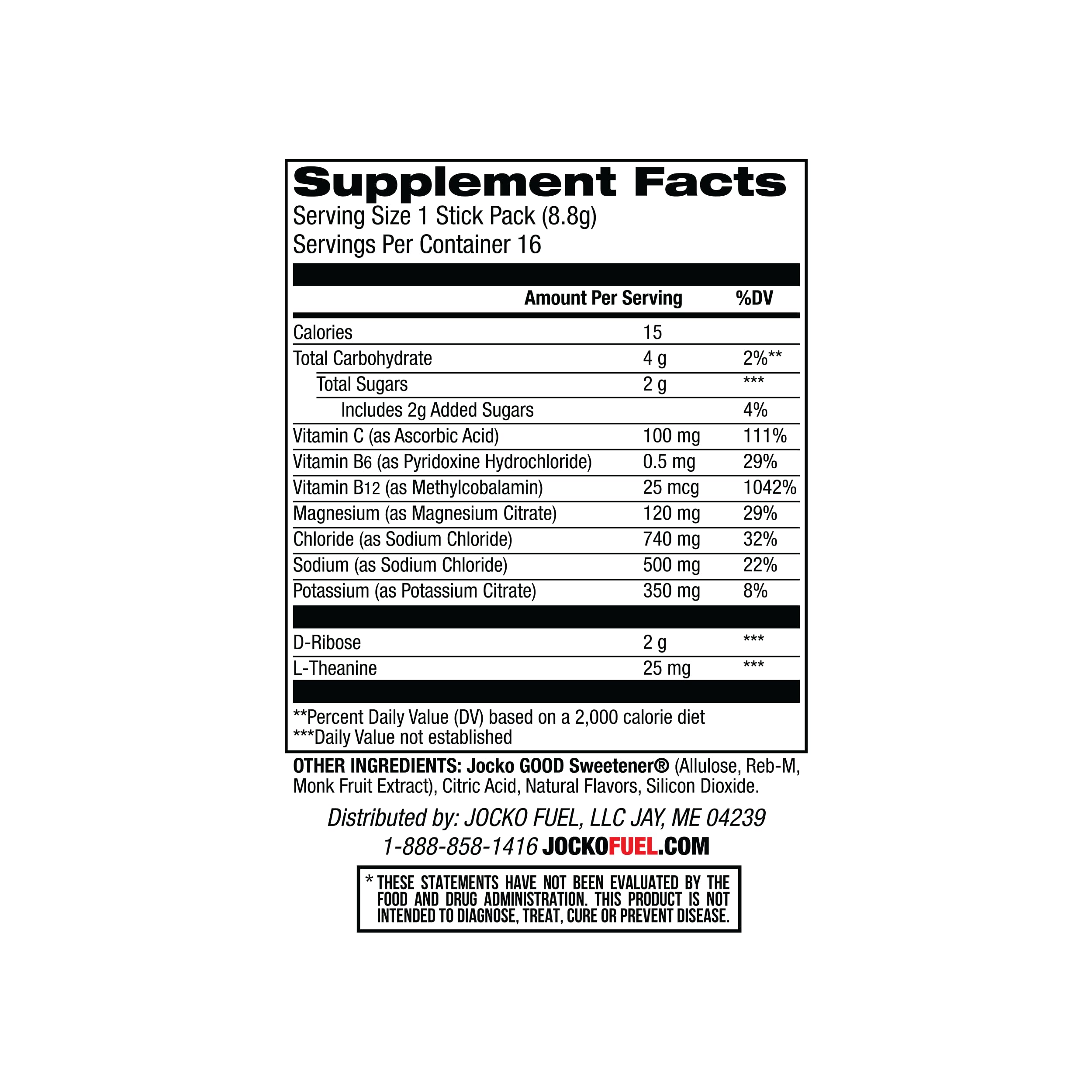 Dissolving Jocko Fuel Hydrate packets in water demonstrates fast electrolyte intake.