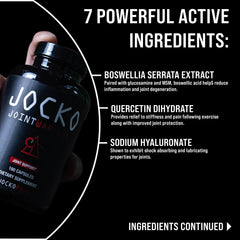 Sea cucumber and hyaluronic components in Jocko Fuel formula for joint lubrication