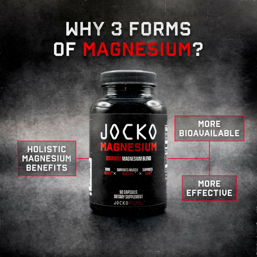 Jocko Fuel Magnesium Complex at night scene implies sleep-friendly relaxation.