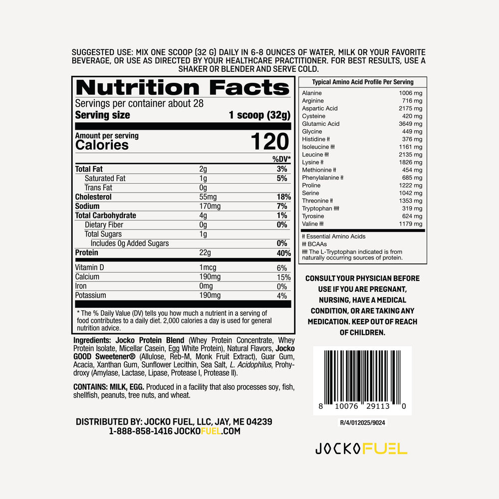 Jocko Fuel Mölk banana cream shake demonstrates creamy texture for a quick meal