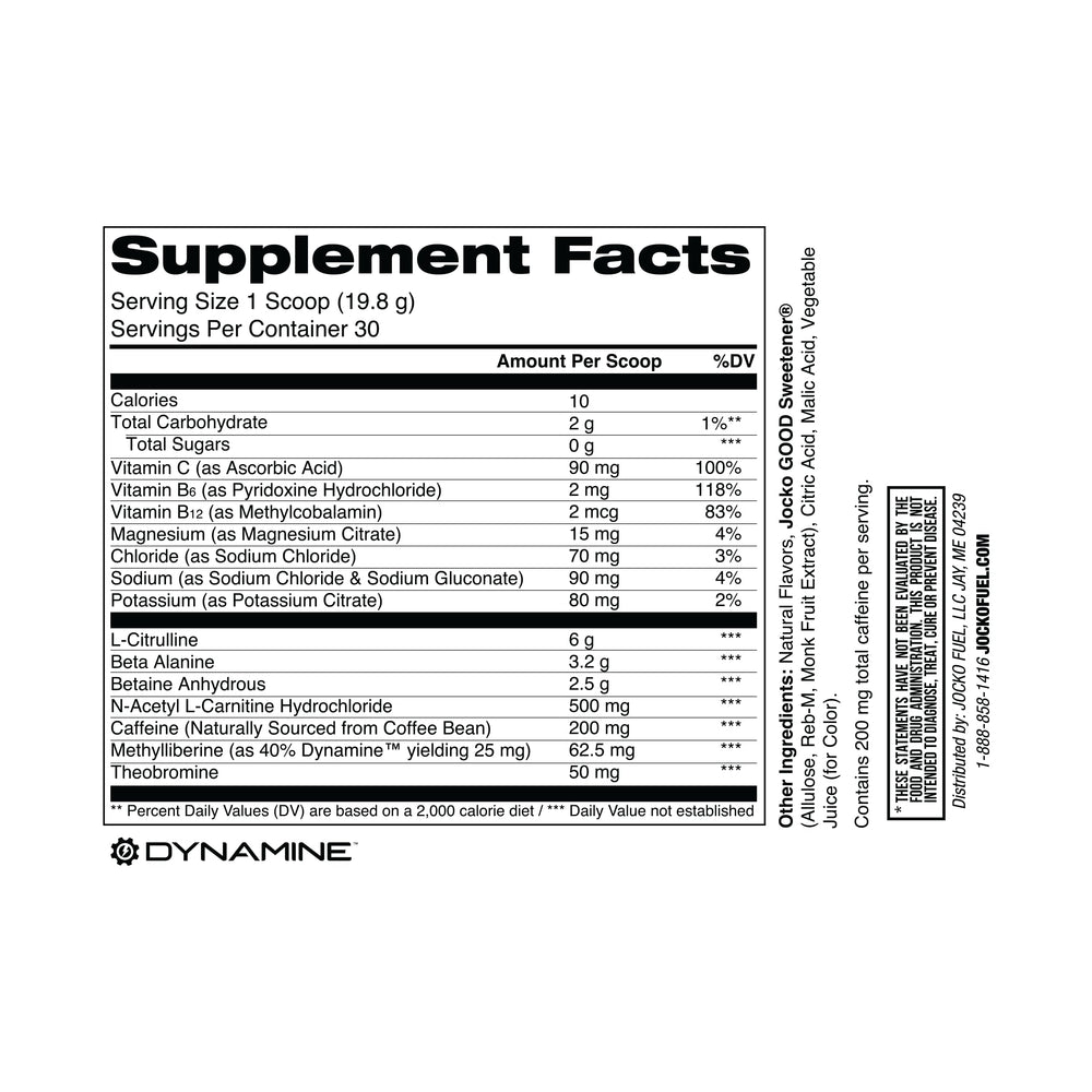 Jocko Fuel pre-workout ingredient-L-Citrulline supports blood flow for performance.