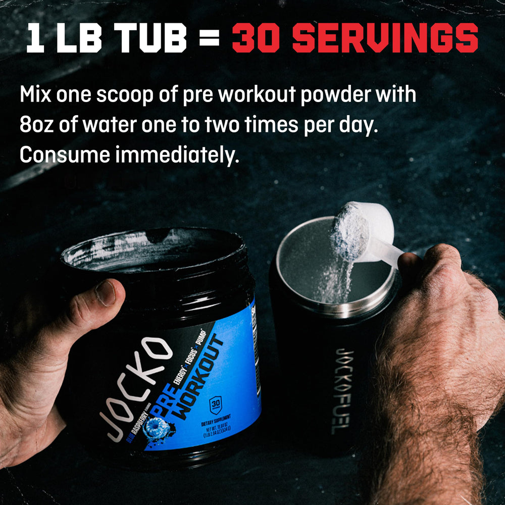 Jocko Fuel Ultimate Pre Workout pump-action during a high-intensity session.