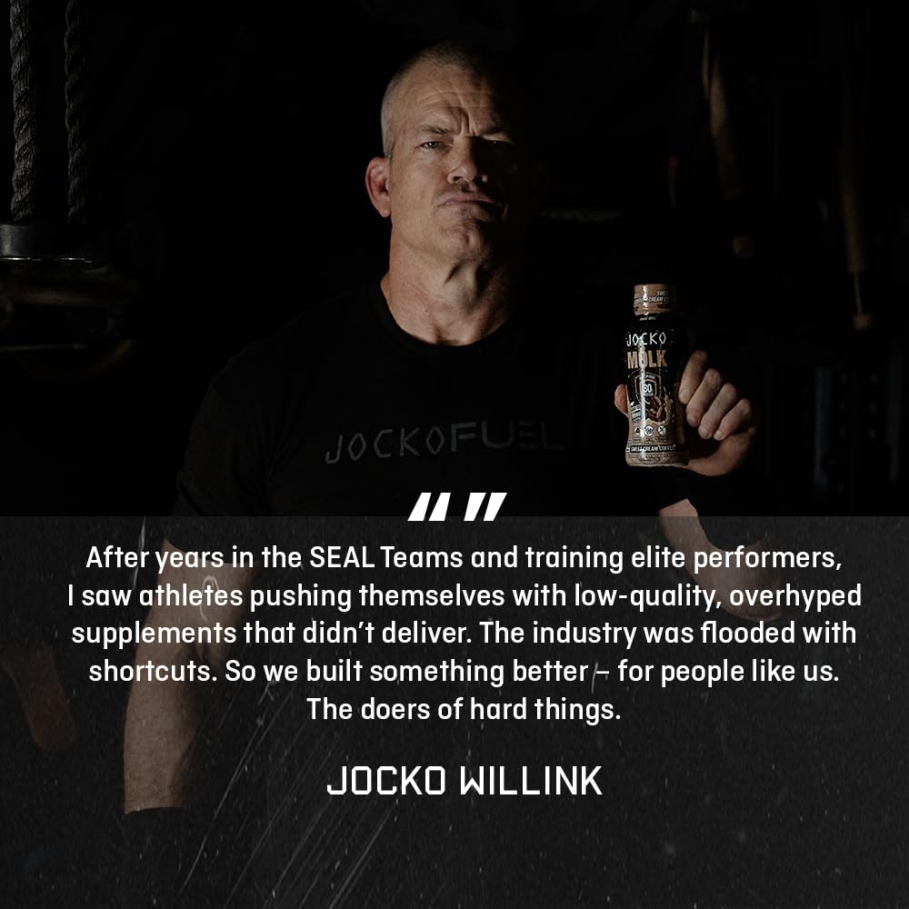 Ready-to-drink convenience of Jocko Mölk for post-workout meals.