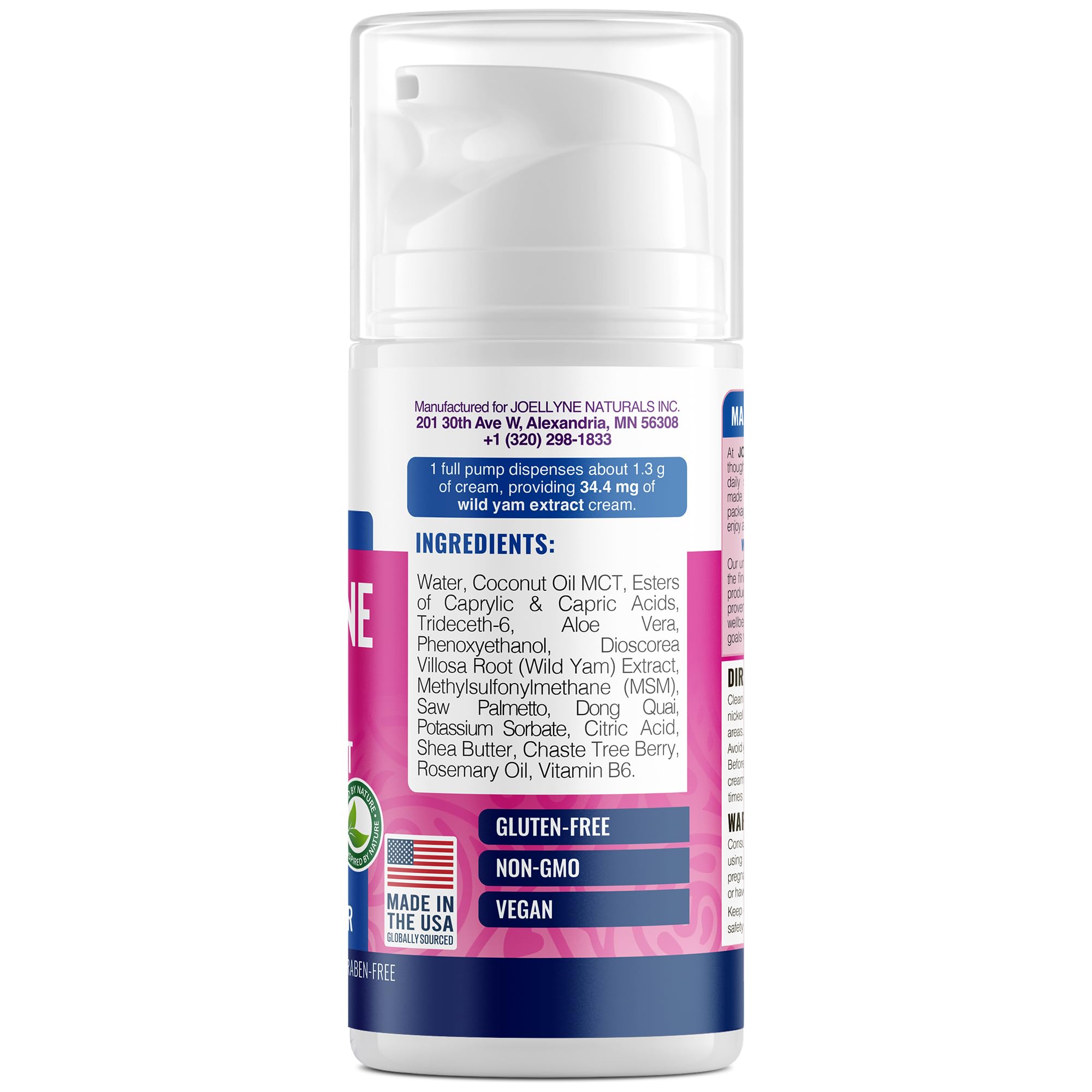 Close-up of fast-absorbing herbal base on skin.