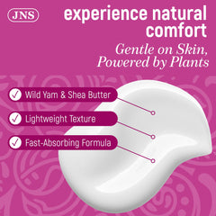 Joellyne Naturals Wild Yam Dong Quai Cream applying shown reduces greasy residue, easy skin absorption