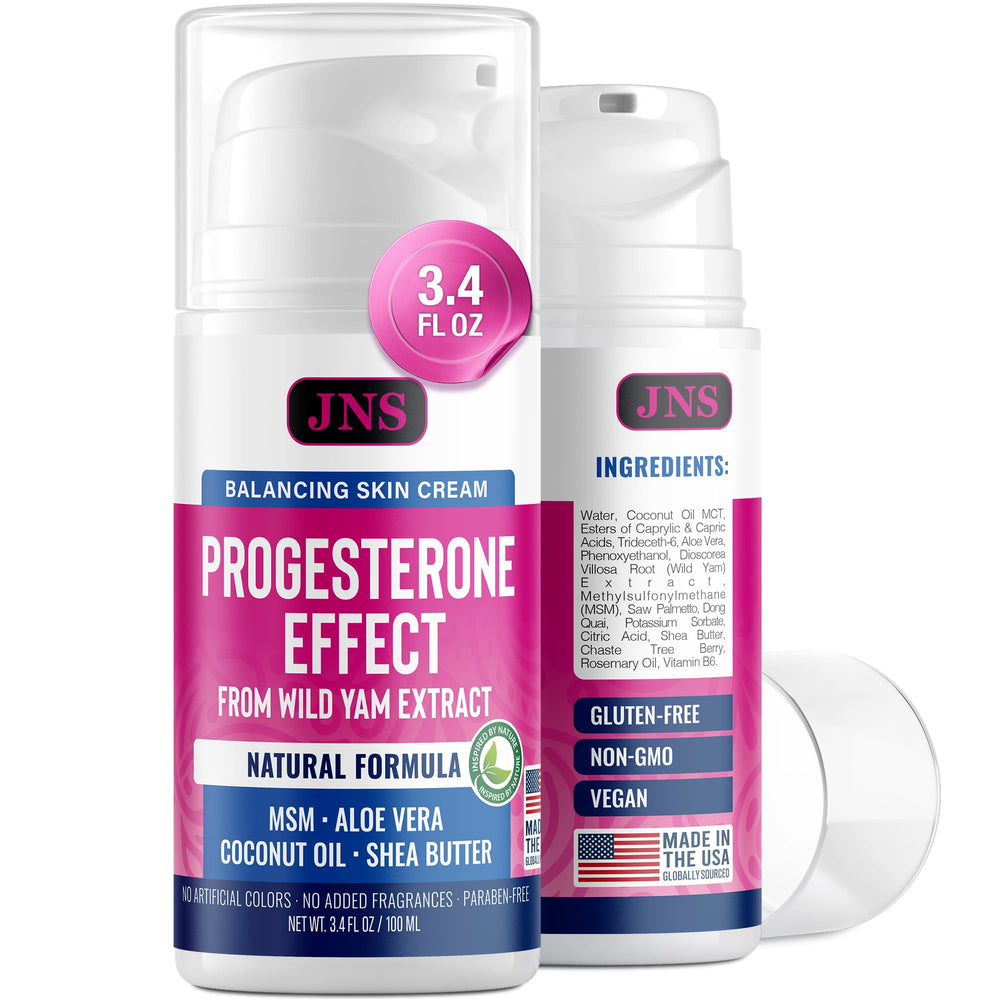 Joellyne Naturals Wild Yam Dong Quai Cream pump shows precise daily dosage.