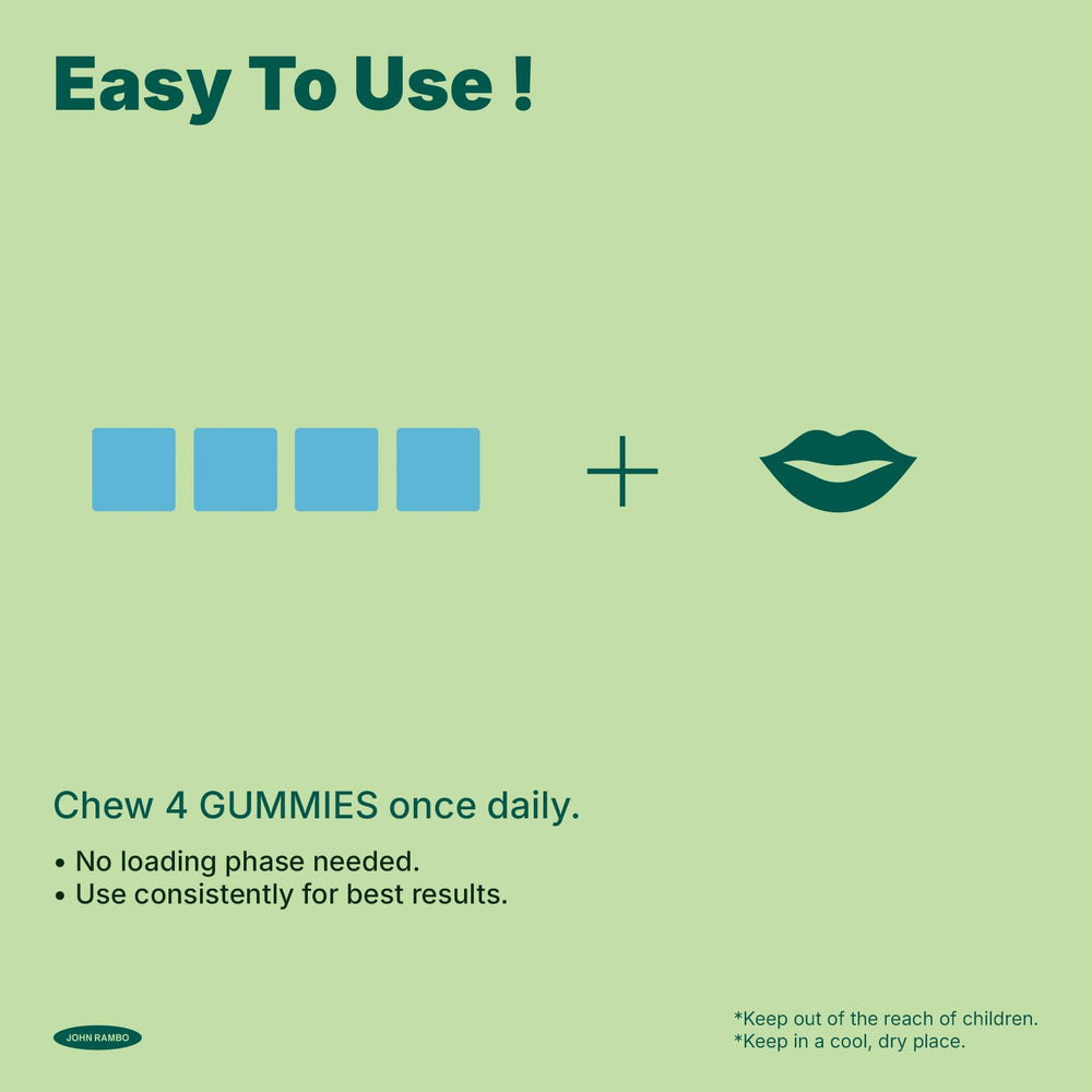 JOHN RAMBO Creatine Gummies travel packaging fits gym bags