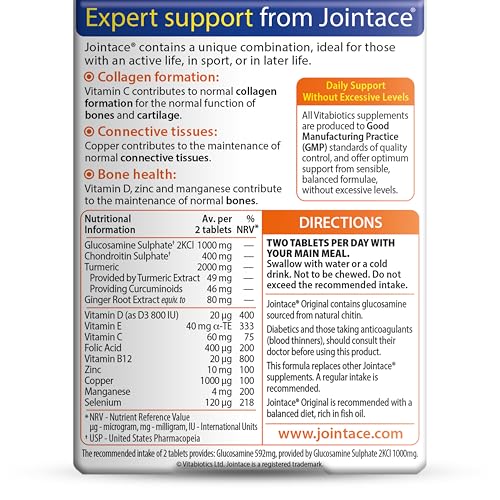 Jointace tablet row offers a peek at the product's uniform size