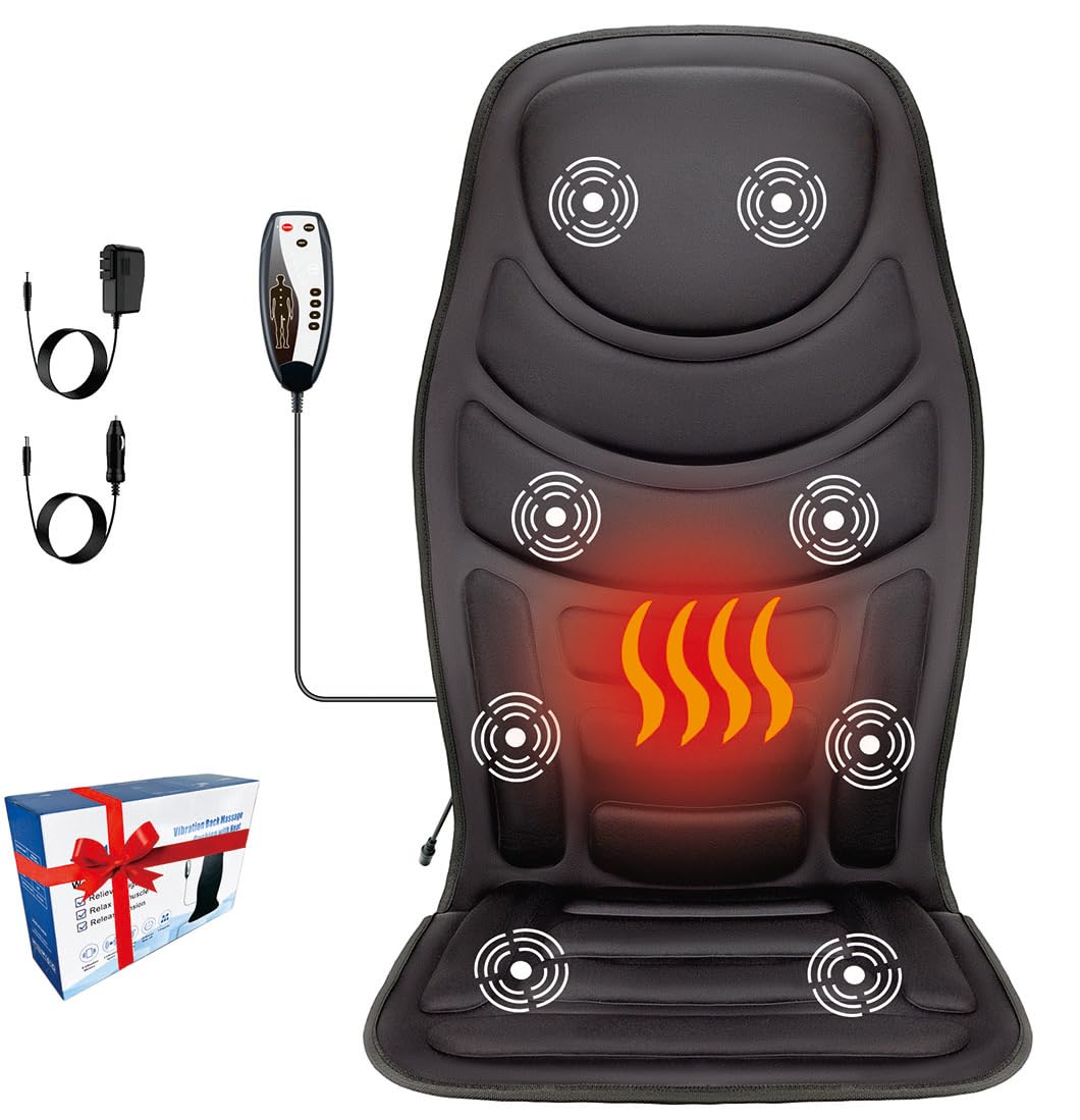 JOJOPEPE back massager with heat on a chair for shoulder and back comfort during work.