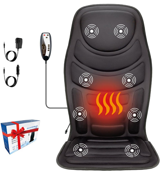 JOJOPEPE back massager with heat on a chair for shoulder and back comfort during work.