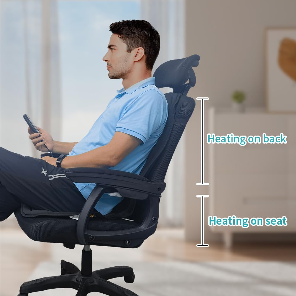 JOJOPEPE cushion side view demonstrates portable comfort for travel and desk use