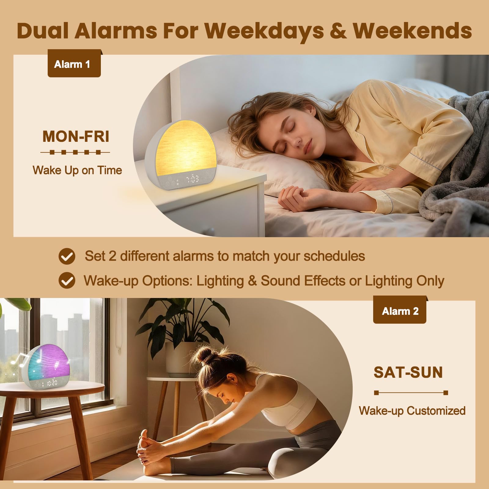 JONRRYIN Heavy-sleeper friendly alarm image conveys reliable wake-up