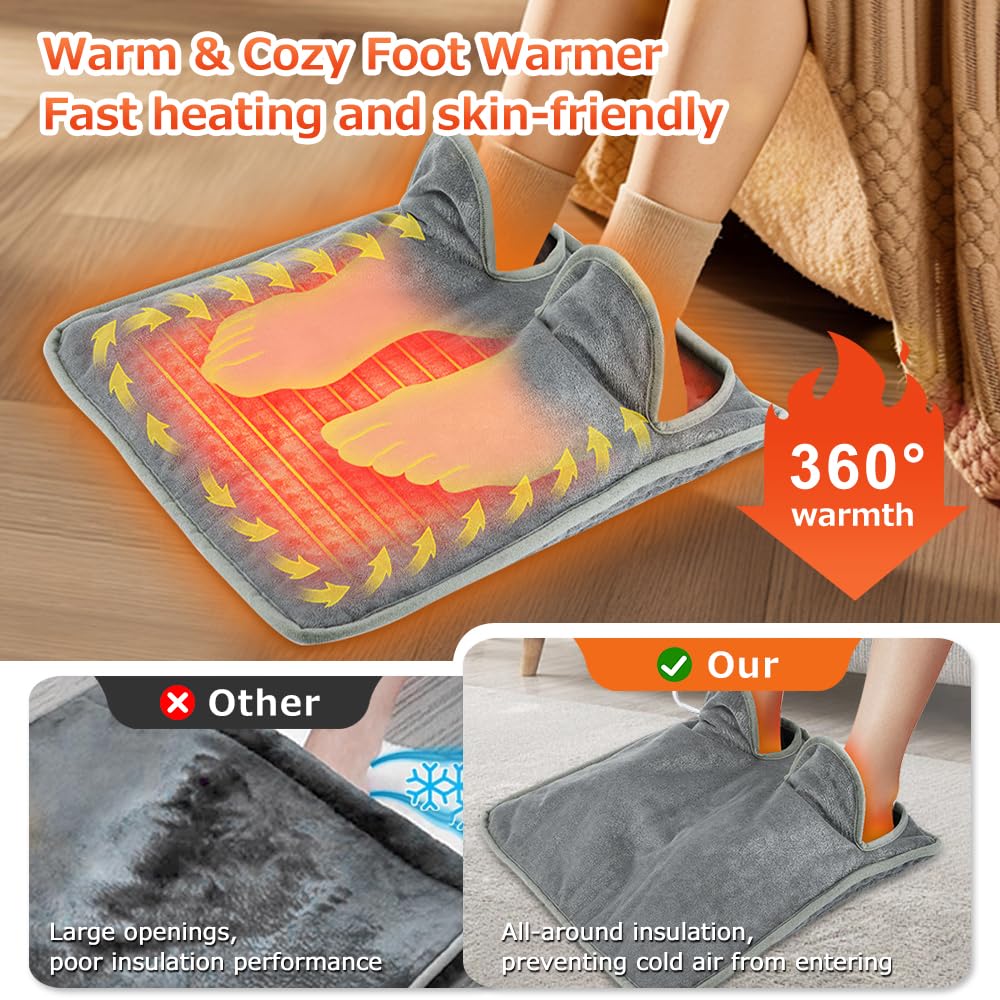 JORICUTY foot warmer large pocket for easy foot entry
