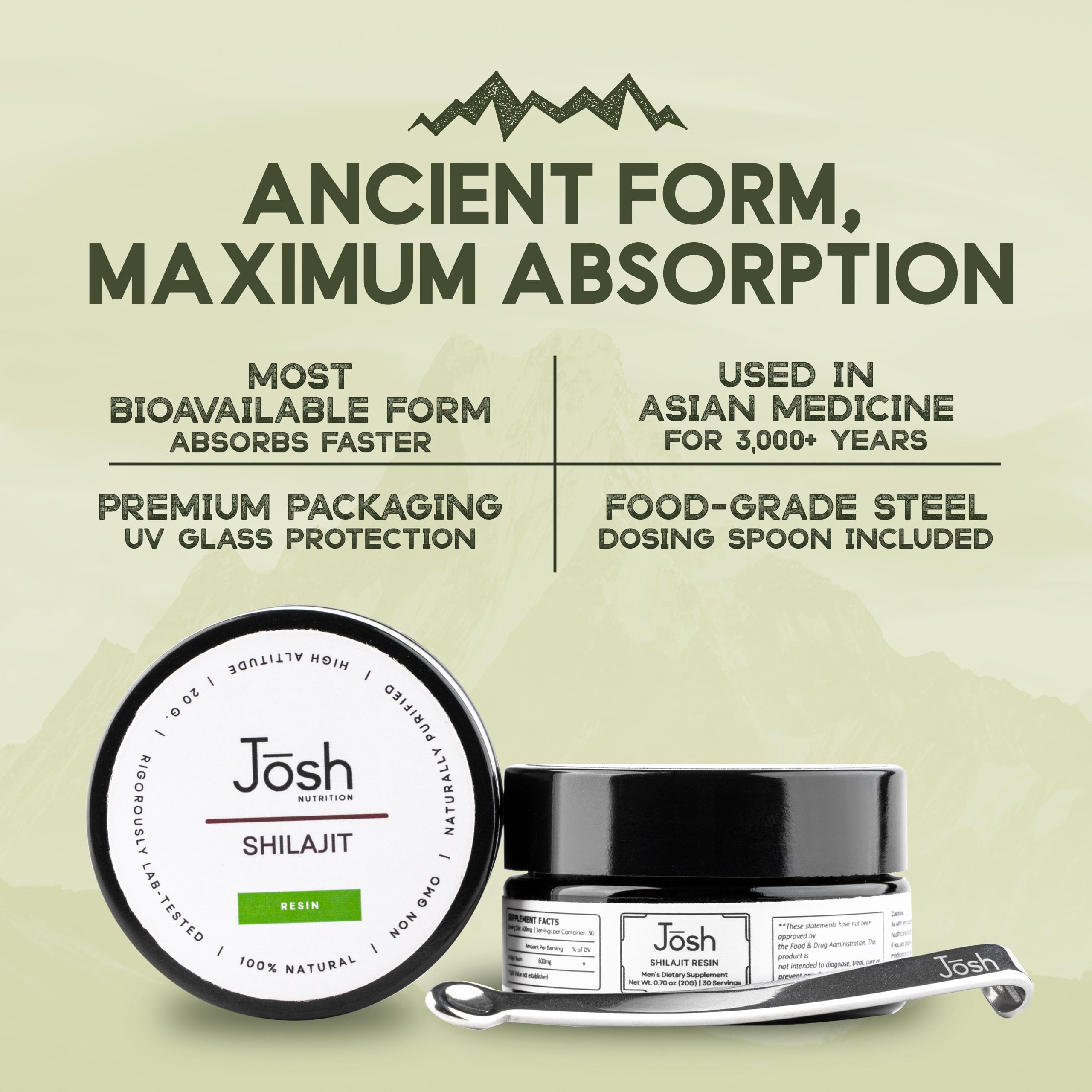 Jōsh resin served with warm tea for a mindful ritual.