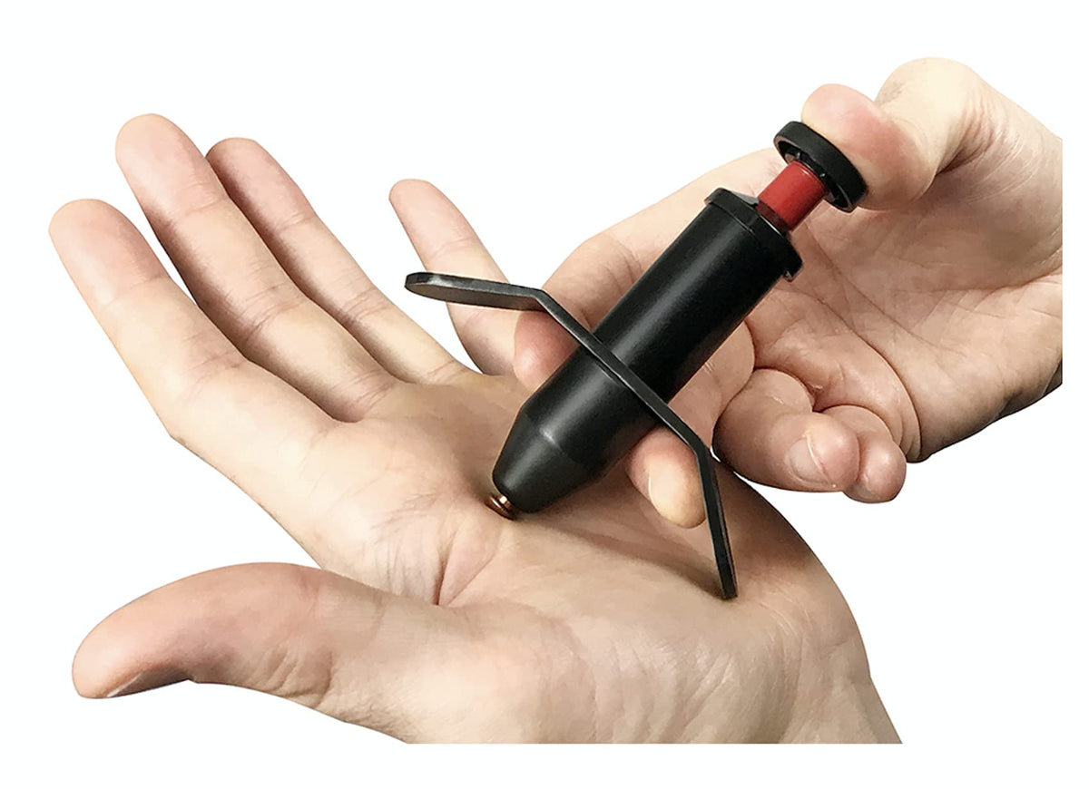 JOUNJIP Trigger Point Stimulator tool with copper tip applying targeted stimulation on skin.