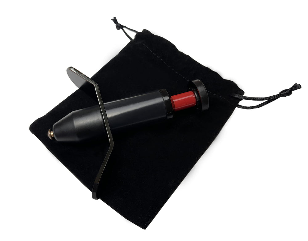 Ergonomic plunger and grip for controlled activation.