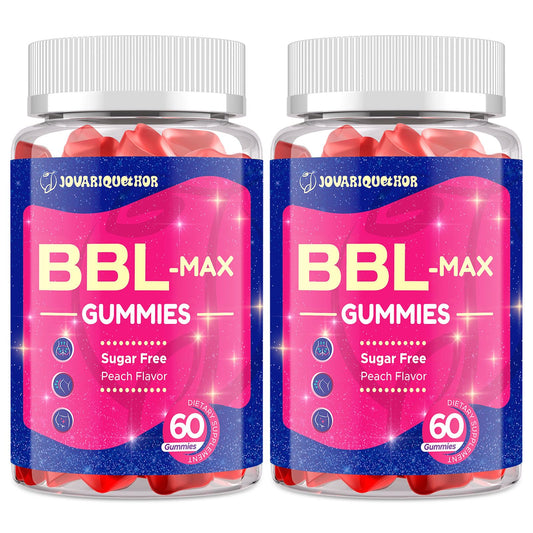 Jovariquethor Booty Gummies bottle with peach flavor for daily wellness support