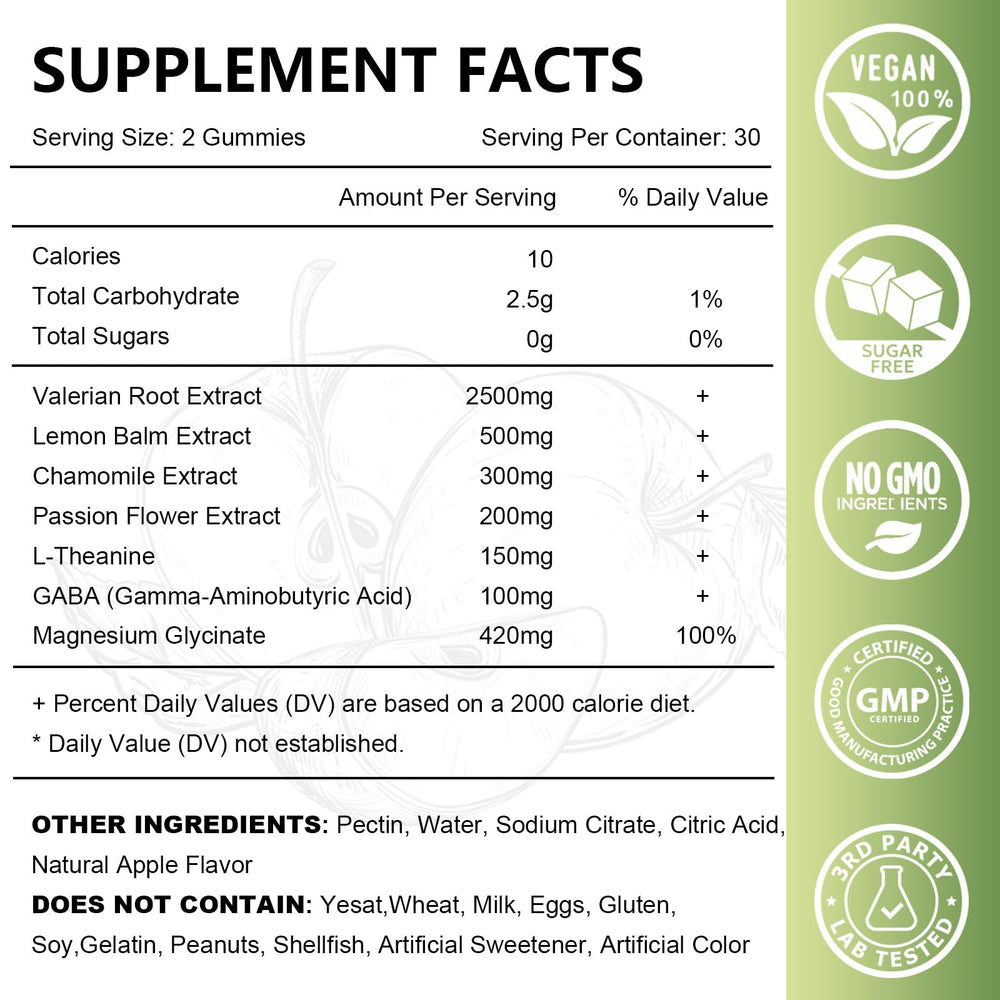 Vegan, non-GMO Jovithea gummies emphasizing no gelatin and melatonin-free formula.