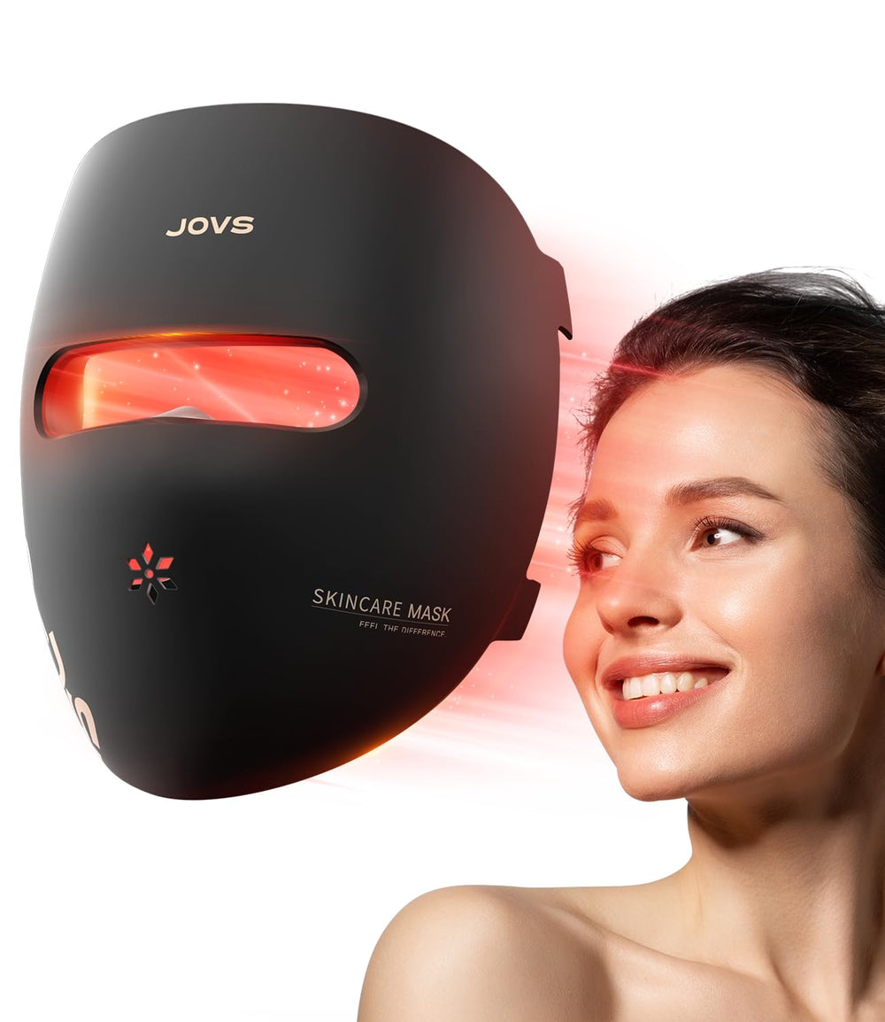 JOVS LED face mask with soft silicone cushions for comfortable wear.