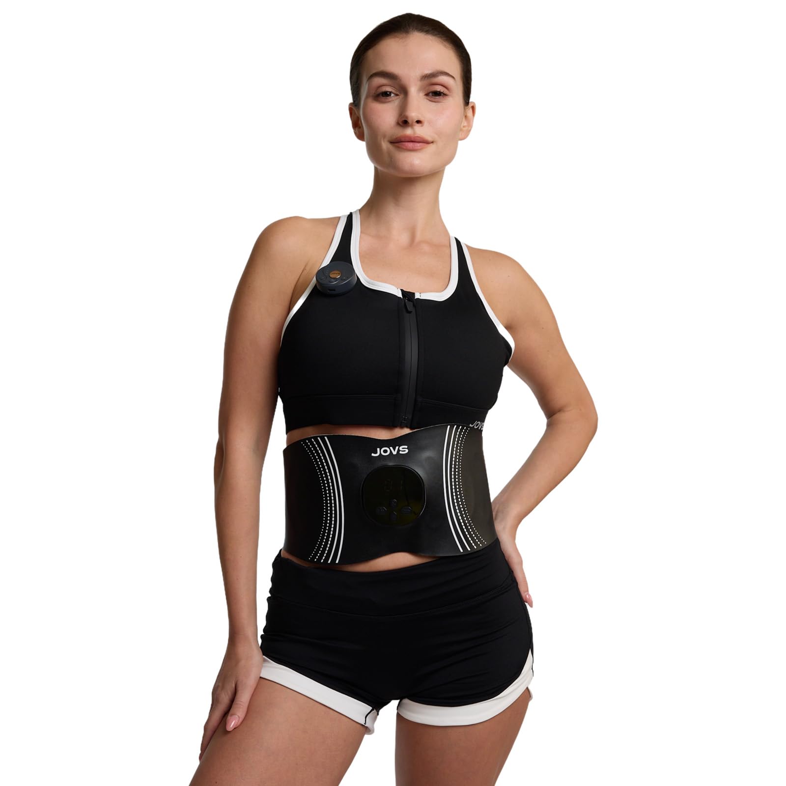 JOVS red light therapy belt covering back and abdomen with multi-wavelength rays.