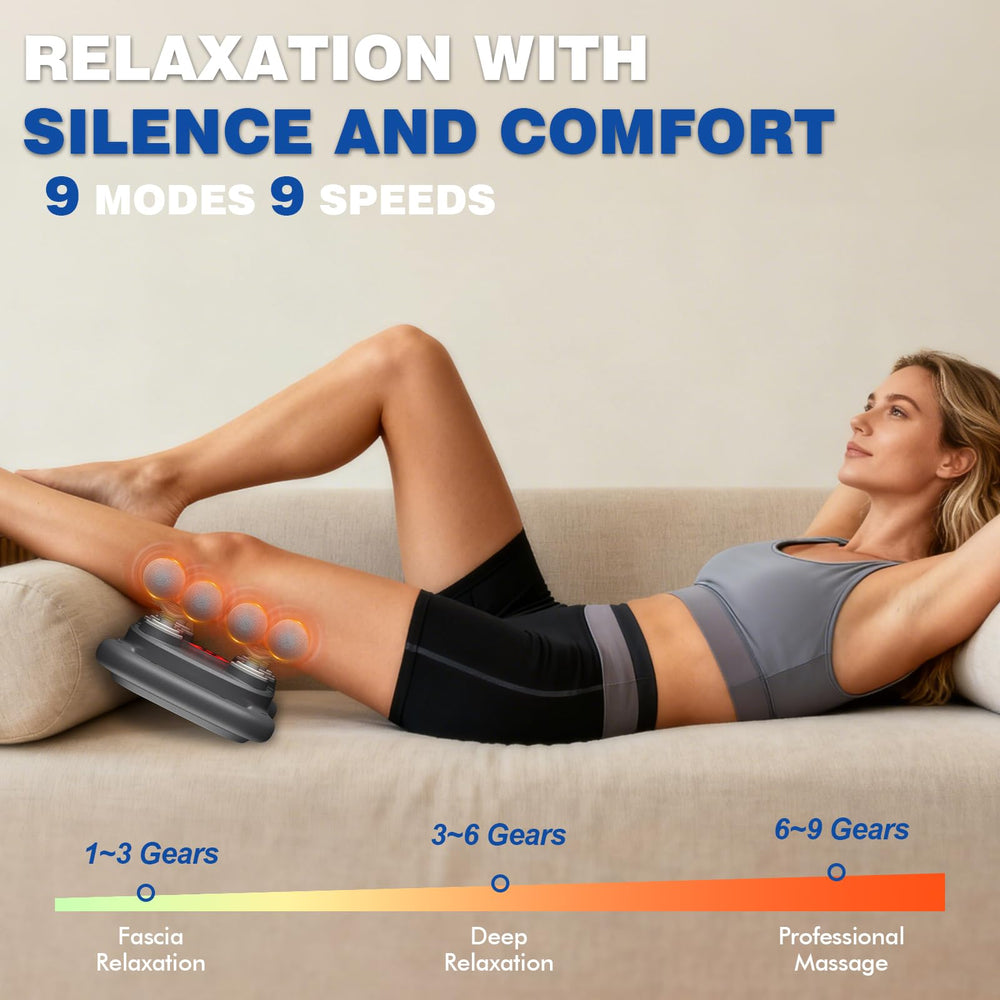 JoyCub nine-level intensity for personalized muscle relaxation after workouts