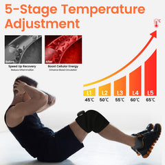 JoyJoint adjustable strap ensures secure fit around knee and joints.