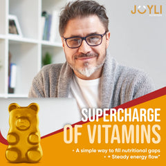 JOYLI Nutrition 2 Pack Multivitamin Fruit Gummies USA-made label highlight