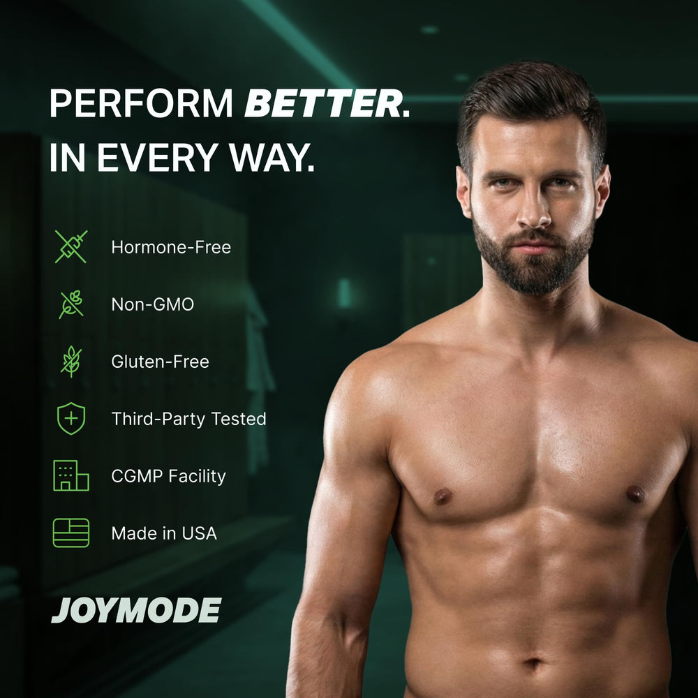 Joymode Ashwagandha KSM66 capsules close-up emphasizing vitality and resilience.