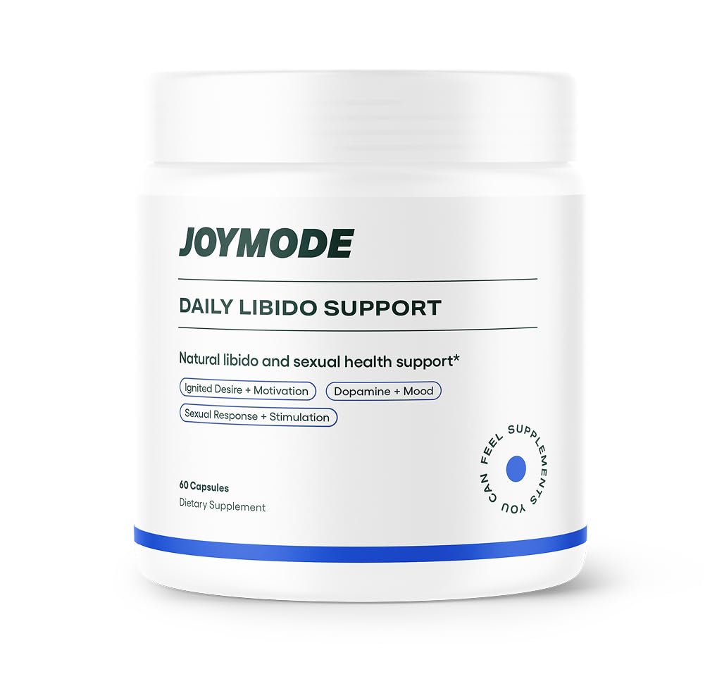 Joymode Daily Libido Support bottle front, clean-label formula for daily wellness.