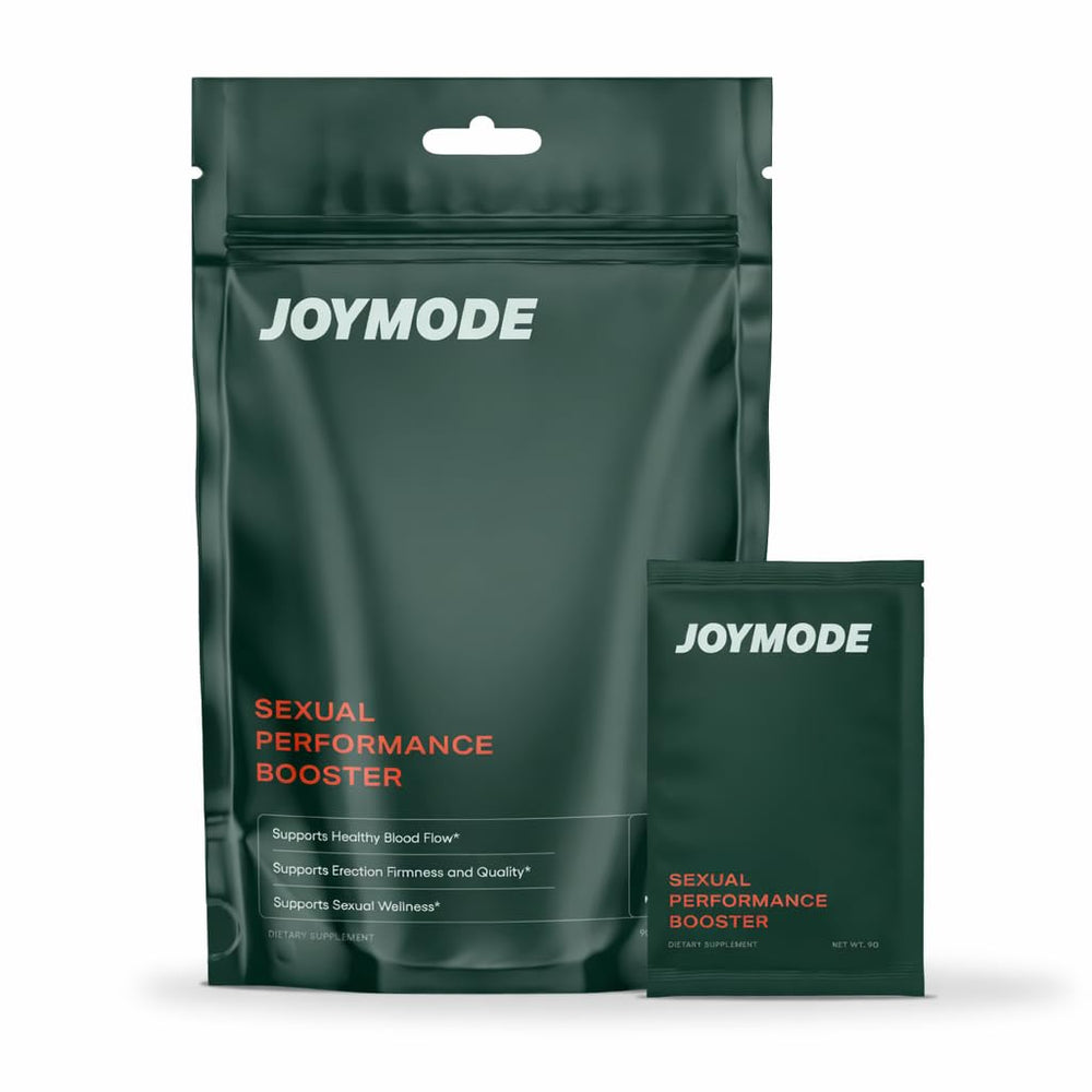 JOYMODE Performance Booster bottle front; convenient daily use.