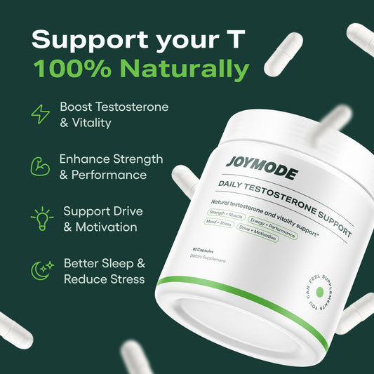 JOYMODE bottle back shows ingredients and usage for ongoing vitality.