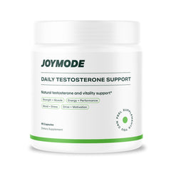 Joymode Testosterone Support Complex bottle front view shows natural blend for daily energy and focus.