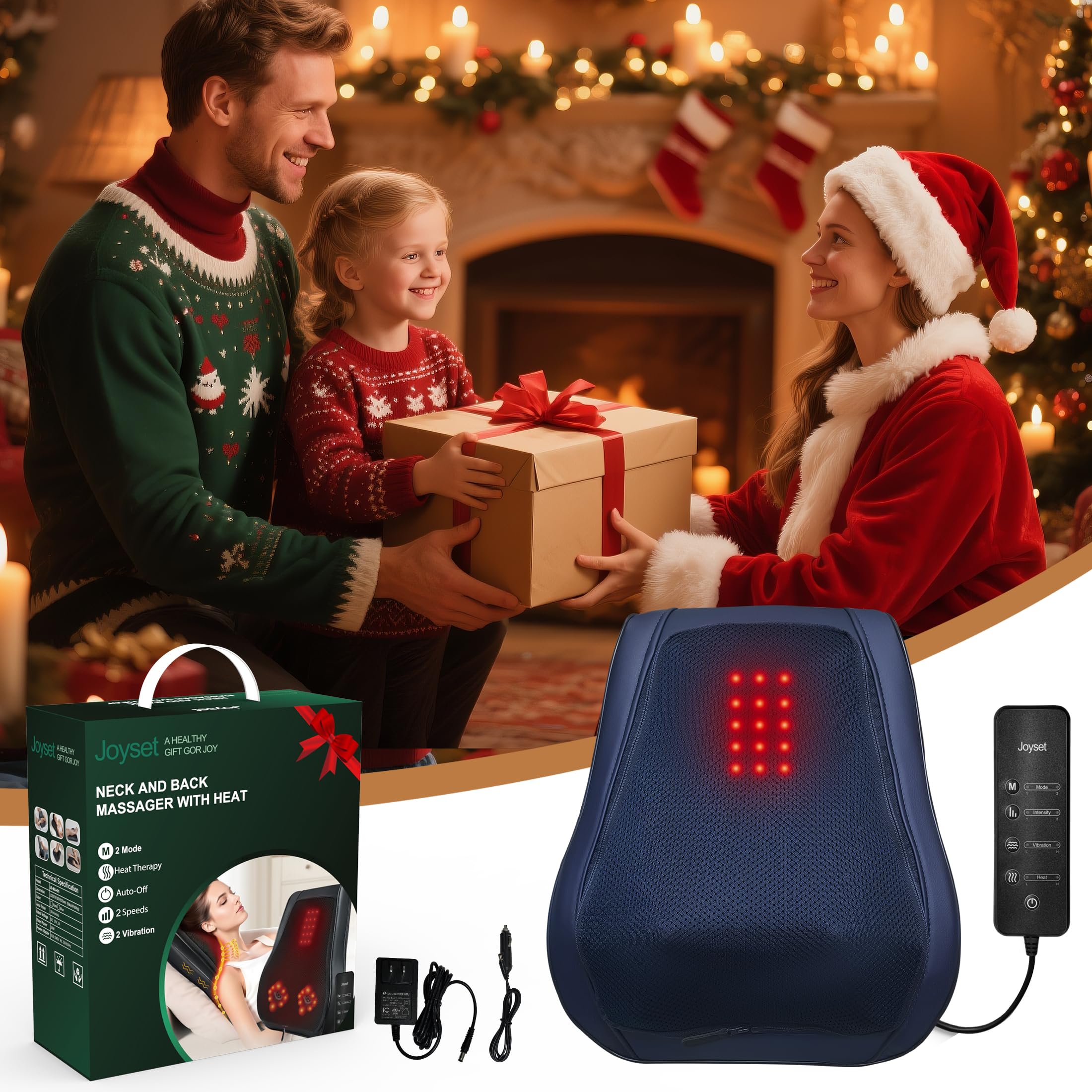 Joyset back massager gift-ready packaging for loved ones.
