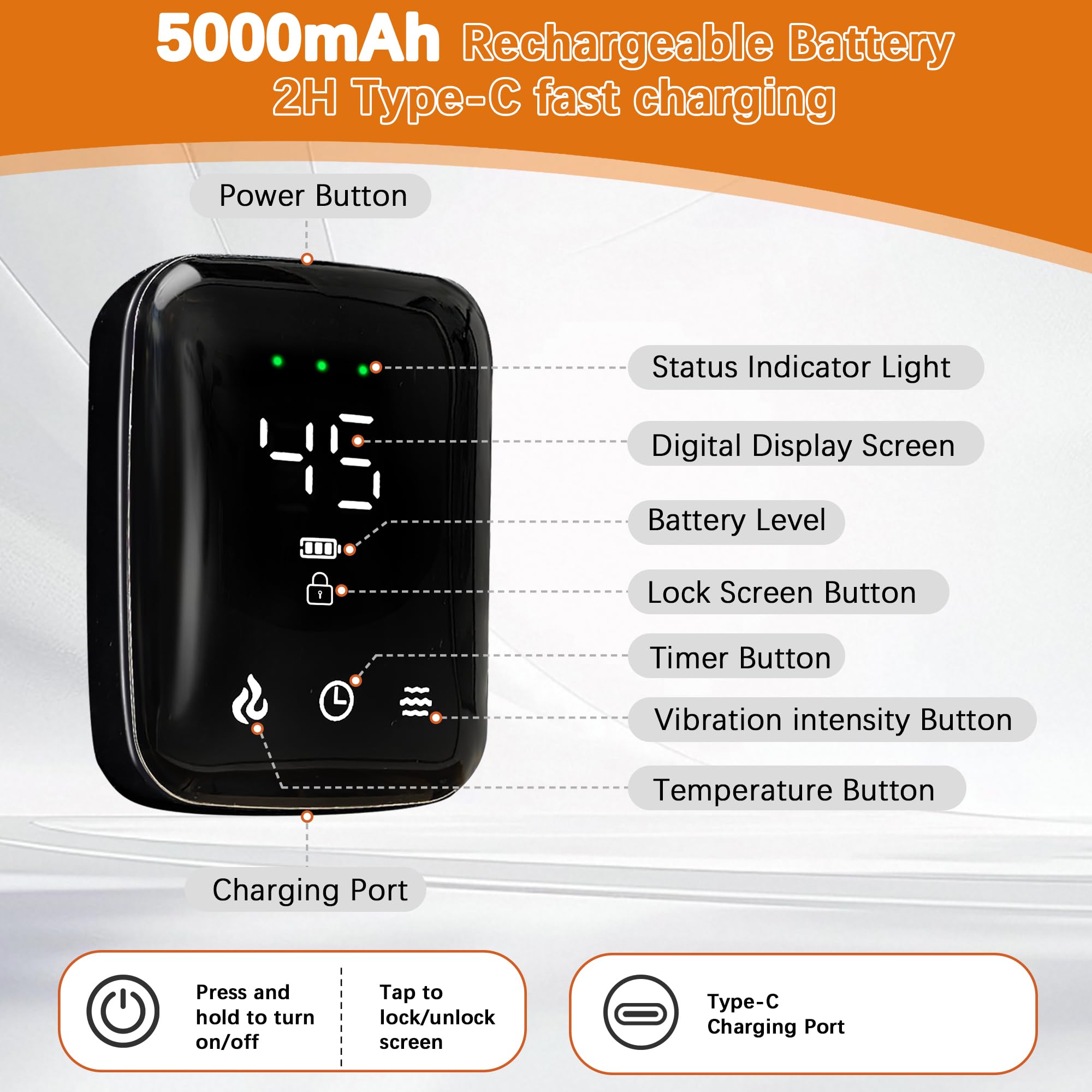 Joyset heat and vibration options enable personalized relaxation